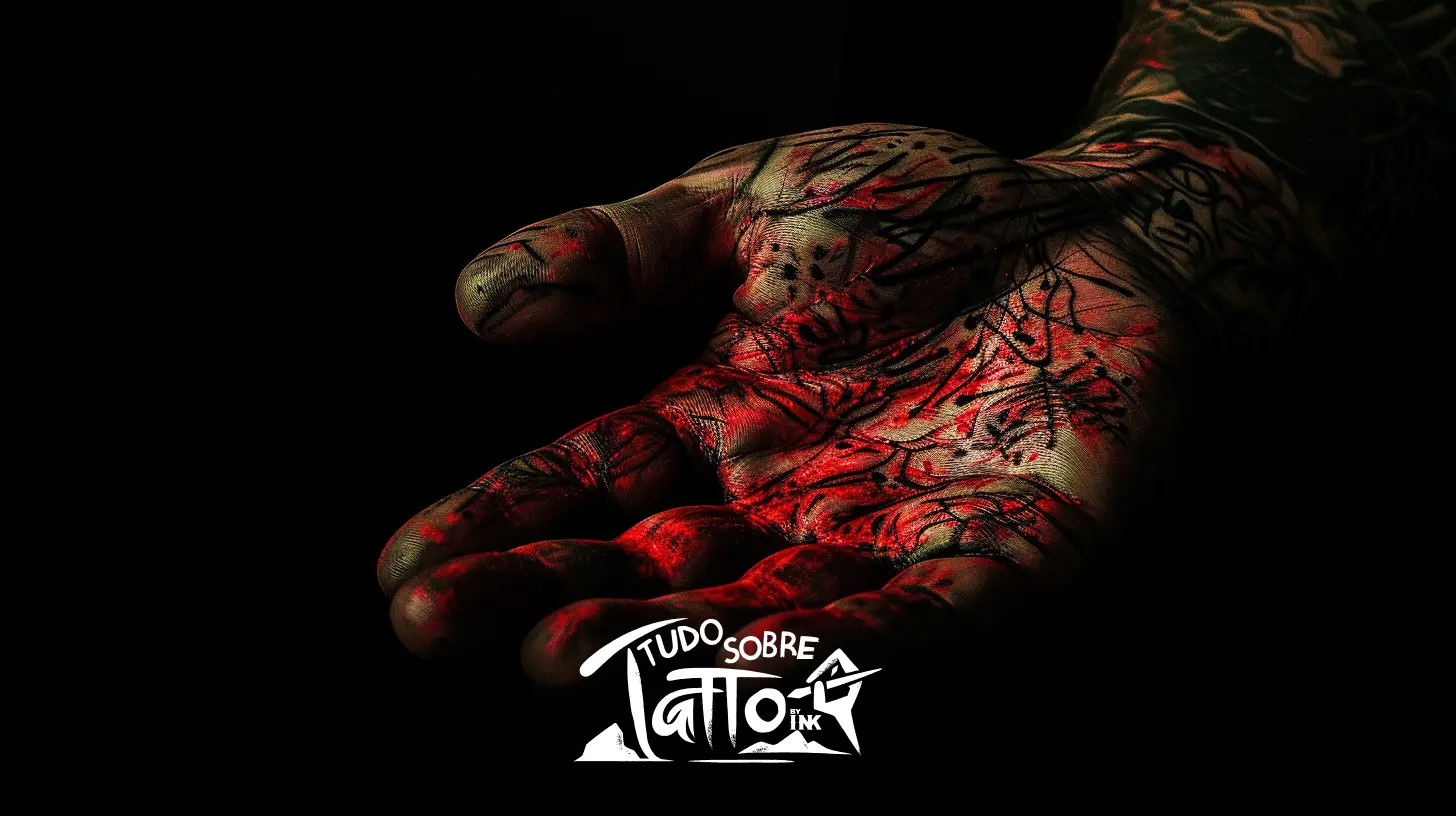 Olhando para o futuro da tatuagem na mão masculina