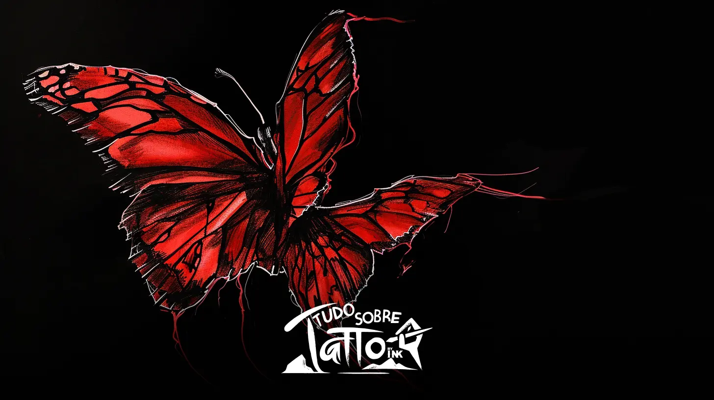 Inspirações e Desenhos Criativos de Tatuagem de Borboleta